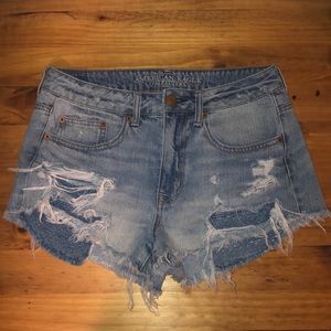 American Eagle High Rise Festival Shorts